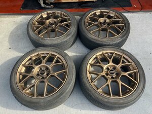 ※S管理72178 エリシオン 外し】入荷★BBS XR Bronze 19インチ タイヤ付 ホイール★8.5J +40 PCD114.3 ADVAN FLEVA 235/45R19 2021年製