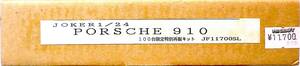 JOKER ジョーカー 絶版 1/24 ポルシェ910　1967年タルガフローリオ優勝車 100台限定 レジンキャストモデル 未使用 未組立 稀少