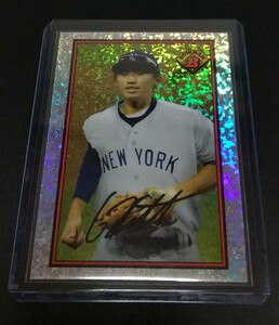 MLB 2014年topps Bowman 加藤豪将(ヤンキース)1989 Bowman リフラクター。プリントサイン。 No,BIB89-GK。GOSUKE KATOH