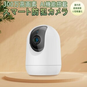 防犯カメラ 屋内用 ワイヤレス PK323 300万高画質 ONVIF対応 AI人体追跡 動体検知 MicroSDカード録画 PSE 技適「PK323.A」