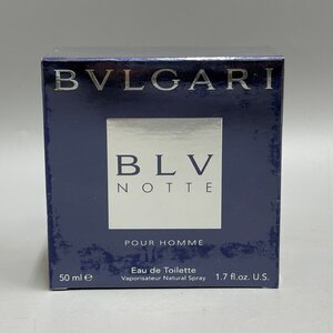 ●○[4] 未使用 未開封 ブルガリ ブルー ノッテ プールオム 50ml オードトワレ 香水 BVLGARI BLV NOTTE POUR HOMME 06/122604s○●