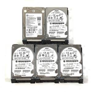 S6121270 SEAGATE/HGST 300GB SAS 10K 2.5インチ NECマウンタ HDD 5点【中古動作品】