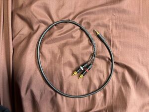 1円スタート MOGAMI 2534 約0.8m RCA ステレオミニ ケーブル