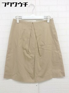 ◇ Demi-Luxe BEAMS デミルクス ビームス 膝丈 台形 スカート サイズ38 ベージュ レディース