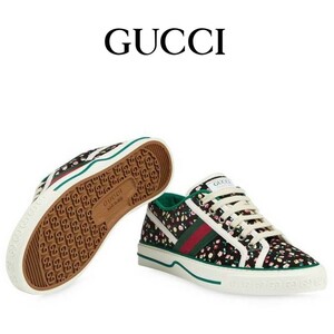 ◆在庫処分セール！！◆新品/正規品◆【GUCCI】グッチ テニス 1977 ウィメンズ スニーカー キャンバス 定価94,600円 箱・袋付き 1点のみ