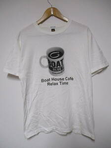 日本製 BOAT HOUSE ボートハウス 30周年 ボートハウスカフェ リラックスタイム Tシャツ
