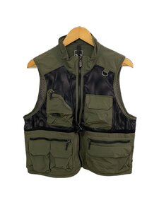 THE NORTH FACE◆UTILITY MESH VEST_ユーティリティメッシュベスト/M/ナイロン/KHK//