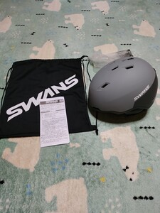 ★☆新品!自宅保管品 SWANS HSF-240 GLAY&BLACK58-61cm スキー スノーボード ☆★