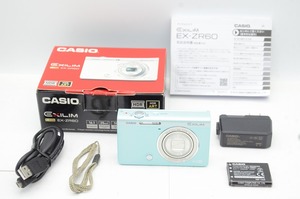 【適格請求書発行】美品 CASIO カシオ EXILIM EX-ZR60 コンパクトデジタルカメラ グリーン 元箱付【アルプスカメラ】241202ak