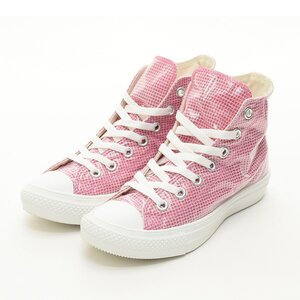 ◇508667 CONVERSE コンバース ハイカット スニーカー ALL STAR LIGHT CLEARLAYER HI オールスター ライト クリアレイヤー 22.5cm ピンク