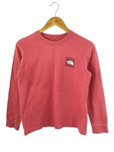 THE NORTH FACE◆L/S SLEEVE GRAPHIC TEE_ロングスリーブスリーブグラフィックティー/S/コットン/PNK//