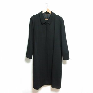 美品 E.I. Eminentidea カシミヤ100％ ステンカラーコート ロングコート サイズ12 ブラック 黒