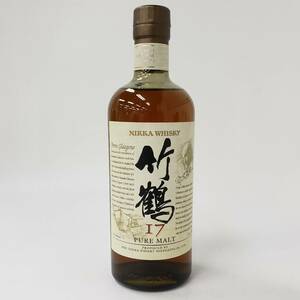 M29645(062)-636/MY30000【千葉県内のみ発送】酒 竹鶴 17年 NIKKA WHISKY PURE MALT ニッカ ウイスキー ピュアモルト 43％ 700ml