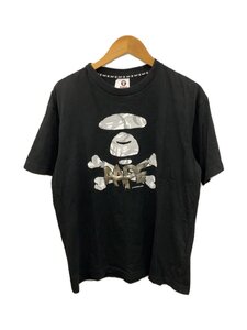 AAPE BY A BATHING APE◆Tシャツ/M/コットン/BLK/AAPTEM0911XXI