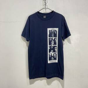 送料無料☆90s☆USA製☆HANSON☆バンドTシャツ☆プリントTシャツ☆ネイビー☆M☆