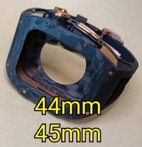 44mm 45mm●チタンxカーボンxRG●メタル ラバー カスタム apple watch アップルウォッチ ゴールデンコンセプト Golden Concept 好きに