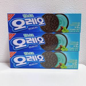 韓国　チョコミント　OREO　韓国オレオ　オレオ　韓国限定　菓子　海外　お菓子　新品未開封