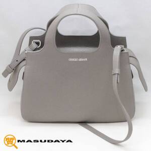 ◆◇【未使用保管品】Giorgio Armani ジョルジオアルマーニ トップハンドル 2way ショルダートート◇◆