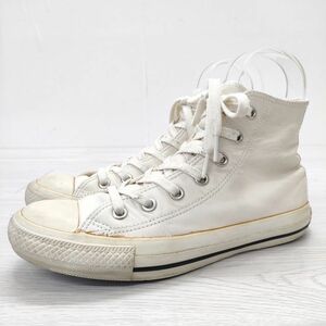 CONVERSE/MHL. ALLSTAR ハイカット 24.5cm レザー スニーカー オフホワイト コンバース/エムエイチエル 3-0905G 220735