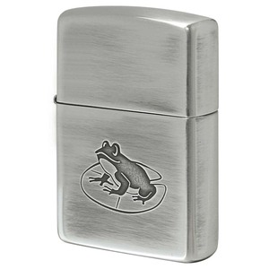 Zippo ジッポライター カエル いきものモチーフ 動物 銀メッキいぶし 80050 プレゼント 贈り物 男性 女性 かわいい メール便可