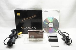 【適格請求書発行】訳あり品 Nikon ニコン COOLPIX S50 コンパクトデジタルカメラ ブラウン 元箱付【アルプスカメラ】241111e