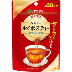 伊藤園 粉末インスタント さらさらとける 濃く香るヘルシー ルイボスティー 40ｇ 約50杯分/1735ｘ３袋セット/卸 チャック付き袋タイプ