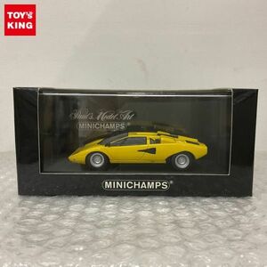 1円〜 ミニチャンプス 1/43 ランボルギーニ カウンタック LP400 1974 イエロー Exclusive for Kyosho