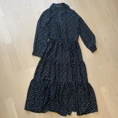 zara ドット　水玉　ワンピース