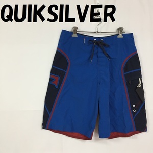 【人気】QUIKSILVER クイックシルバー 海パン スイムウエア ブルーxネイビー サイズ30/S133