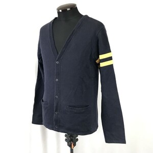 シップス/SHIPS☆コットン/カーディガン【メンズL/紺/navy】Tops/Cardigan◇cBH323