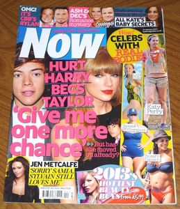 送料無料 Now テイラースウィフト ハリースタイルズ ジャスティンビーバー ベッカム Taylor Swift Harry Styles Justin Bieber 英国雑誌