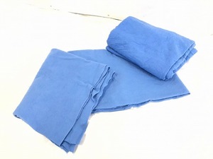 送料無料【米軍放出品】未使用品 ブランケット 毛布 2枚 182cm×228cm(72×90インチ) アクリル100% 青/ブルー (100)☆CK11N