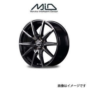 MID シュナイダー DR02 アルミホイール 4本 インスパイア UC1(16×6.5J 5-114.3 INSET53 ブラックポリッシュ+ブラッククリア)SCHNEIDER