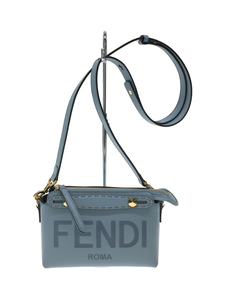 FENDI◆箱付/バイザウェイスモール/レザー/ブルー/無地/8BL145 AC9L/フェンディ