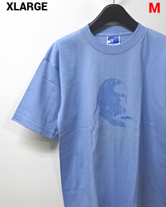 M 未使用 汚れあり【90s USA製 XLARGE Tee SAX エクストララージ Tシャツ サックス MADE IN U.S.A. 90