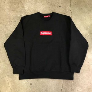 極美品 Supreme Box Logo Crewneck Black L シュプリーム ボックスロゴ クルーネック ブラック