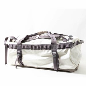 【1円スタート】THE NORTH FACE ザ ノースフェイス 2WAY ボストンリュックサック ホワイト 白 グレー 灰色 ナイロン PVC 大容量 bag 鞄