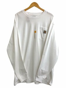 Carhartt (カーハート) Workwear LS Pocket T-Shirt ロンT 長袖Tシャツ K126 白 ホワイト XL メンズ/004