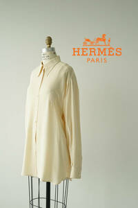 HERMES エルメス シルク シャツ size 42 0811539