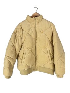 X-girl◆CORDUROY PUFFER JACKET/S/ポリエステル/CRM/無地/105214021009