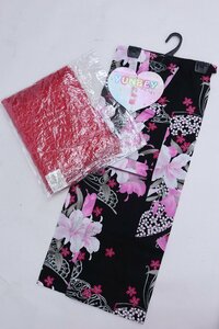 inagoya■ニュースタイル浴衣が入荷！【ゆんべい（兵児帯付き）】浴衣 甚平 女性 綿 新品 仕立て済み z3386mj