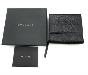 美品　BVLGARI ブルガリ　ソティリオ ブルガリ 二つ折り財布