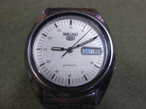 稼働品★SEIKO5・AUTOMATIC自動巻き・デイデイト・7S26-3040★①