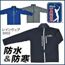 ■新品　防寒にPGA TOUR ジャケット& レインウエアー　RW-3002 ネイビーＭ■