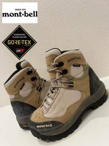 ★GORE-TEX★montbell★モンベル★タイオガブーツ★トレッキングシューズ★登山靴★Vibramソール★ベージュ★US4.5★21.5cm★352045103★