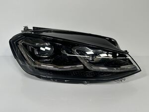 極美品/破損キズなし 5G系 VW ゴルフ7 Ⅶ AUCPT 後期 純正 右ヘッドライト 右ライト RH LED 5G2 941 114 / 5G2 941 082 D 管理23731