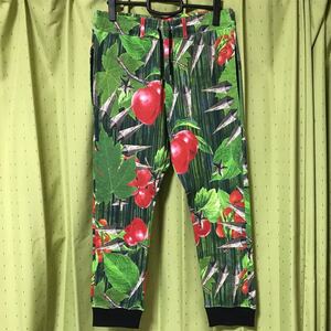 美品! PARADOX (パラドックス) プリント グラフィック スウェット パンツ トロピックス (F) | Mens メンズ EASY PANTS イージー サルエル