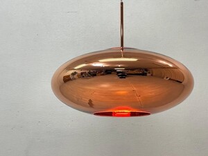 ● トムディクソン Tom Dixon コッパー ワイド ペンダントライト Copper Wide Pendant コッパー色 廃番 定価113,000円 箱付 展示美品