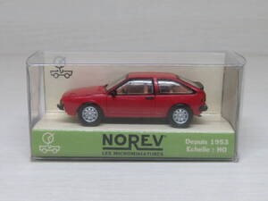 VOLKSWAGEN SCIROCCO　フォルクスワーゲン シロッコ　（赤）　ノレブ　NOREV　1/87