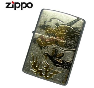 送料180円～新品正規品 まるで手彫り！伝統の電鋳板「龍頭」ZIPPOジッポ オイルライター 荒ぶる竜 dragon 和物 和柄 フリント式 真鍮製